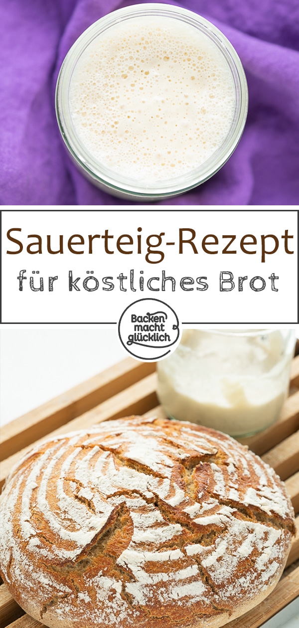 Sauerteig ansetzen und leckeres Sauerteig-Brot selber backen macht richtig stolz. Denn so ein Weizen-, Dinkel- oder Roggenbrot mit Sauerteig ist einfach nur k&ouml;stlich. Und mit meiner Sauerteig-Anleitung f&uuml;r Anf&auml;nger k&ouml;nnt ihr es auch!