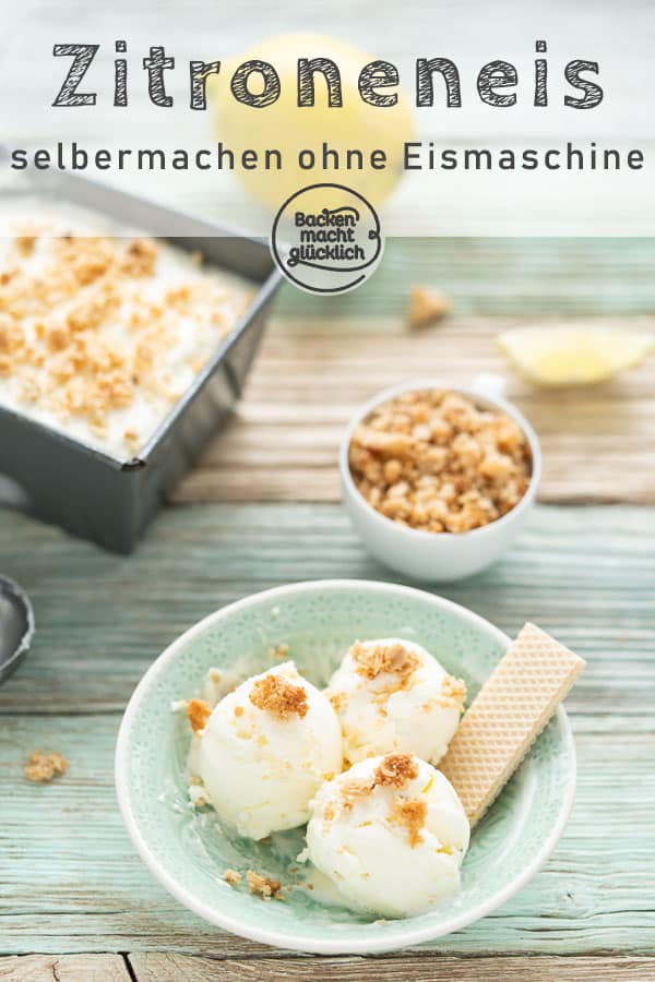 Zitroneneis selbermachen ist überhaupt nicht schwer: Mit diesem Zitroneneis-Rezept ohne Eismaschine habt ihr im Nu ein leckeres Ergebnis! Na, Lust auf ein schnelles, cremiges Zitronen-Sahne-Eis?