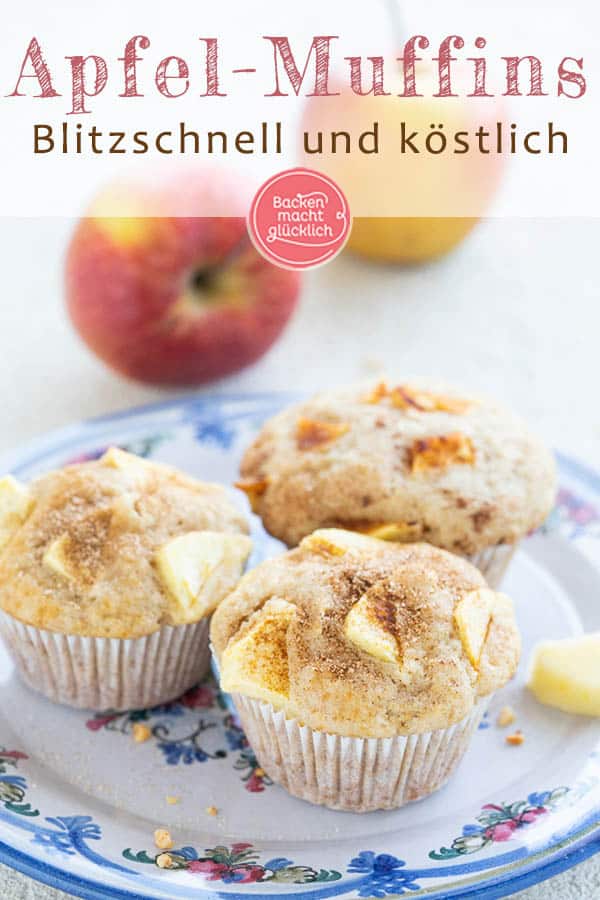 Himmlische Apfel-Zimt-Muffins mit Joghurt, die immer gut ankommen!