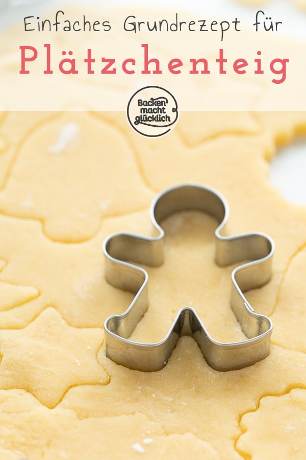Das einfachste Rezept für Plätzchenteig zum Ausstechen. Diese leckeren Weihnachtsplätzchen schmecken wirklich jedem und lassen sich toll verzieren!