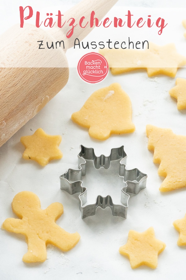 Das einfachste Rezept für Plätzchenteig zum Ausstechen. Diese leckeren Weihnachtsplätzchen schmecken wirklich jedem und lassen sich toll verzieren!