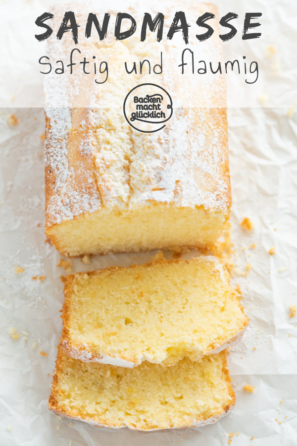 Omas Sandkuchen ist zwar super simpel, aber dafür ist Sandkuchen immer wieder lecker. Dieses Rezept für klassischen Sandkuchen ergibt eine garantiert nicht trockene Variante des traditionellen Rührkuchens!