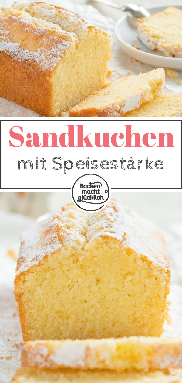Omas Sandkuchen ist zwar super simpel, aber dafür ist Sandkuchen immer wieder lecker. Dieses Rezept für klassischen Sandkuchen ergibt eine garantiert nicht trockene Variante des traditionellen Rührkuchens!