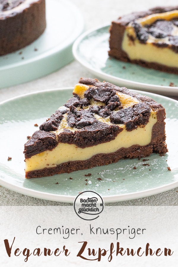 Russischer Zupfkuchen schmeckt auch vegan: Dieses Rezept für einen super cremigen Russischen Zupfkuchen kommt ganz ohne Ei, Butter, Sahne oder Quark aus.