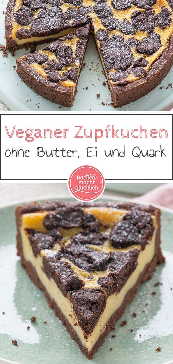 Russischer Zupfkuchen schmeckt auch vegan: Dieses Rezept für einen super cremigen Russischen Zupfkuchen kommt ganz ohne Ei, Butter, Sahne oder Quark aus.