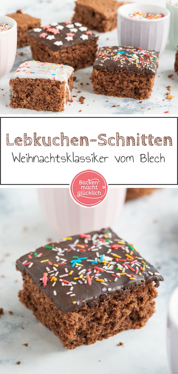 Omas Lebkuchen vom Blech ist ein echter Klassiker! Der leckere Blechkuchen mit Lebkuchengewürzen bringt euch super durch die Weihnachtszeit.