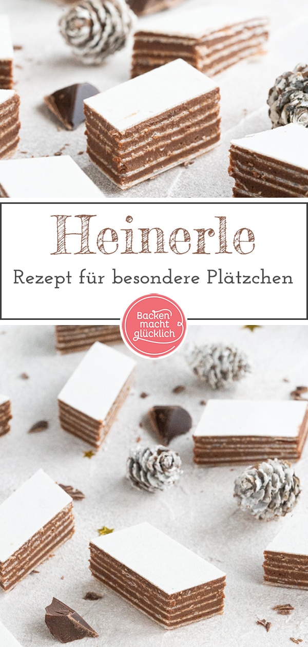 Das beste Rezept für Heinerle zu Weihnachten. Die Schoko-Oblaten-Würfel sind super schnell und einfach zubereitet, ganz ohne Backen!