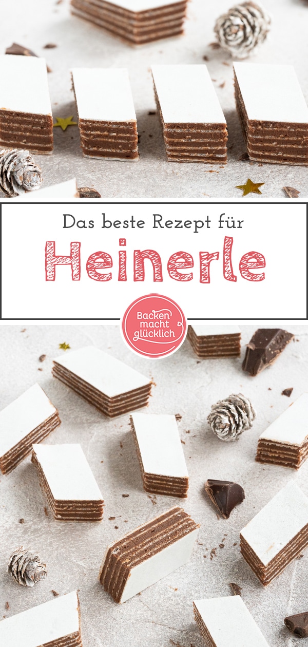Das beste Rezept für Heinerle zu Weihnachten. Die Schoko-Oblaten-Würfel sind super schnell und einfach zubereitet, ganz ohne Backen!