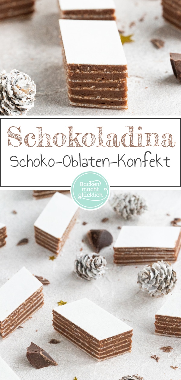 Das beste Rezept für Heinerle zu Weihnachten. Die Schoko-Oblaten-Würfel sind super schnell und einfach zubereitet, ganz ohne Backen!
