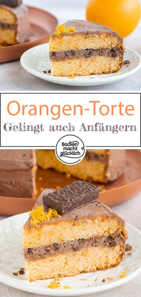 Köstliche Schoko-Orangen-Torte: Saftiger Boden aus Orangen-Rührteig und eine himmlische Schoko-Crisp-Creme: Diese einfache Schokoladentorte mit Orange ist nicht kompliziert, verspricht aber großen Genuss!