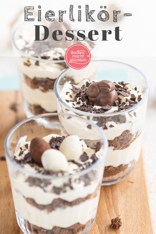 Dieses traumhaft cremige Eierlik&ouml;r-Dessert mit Mascarponecreme zergeht nur so auf der Zunge! Eine tolle Idee, falls ihr noch auf der Suche nach einem Nachtisch f&uuml;r Ostern seid.