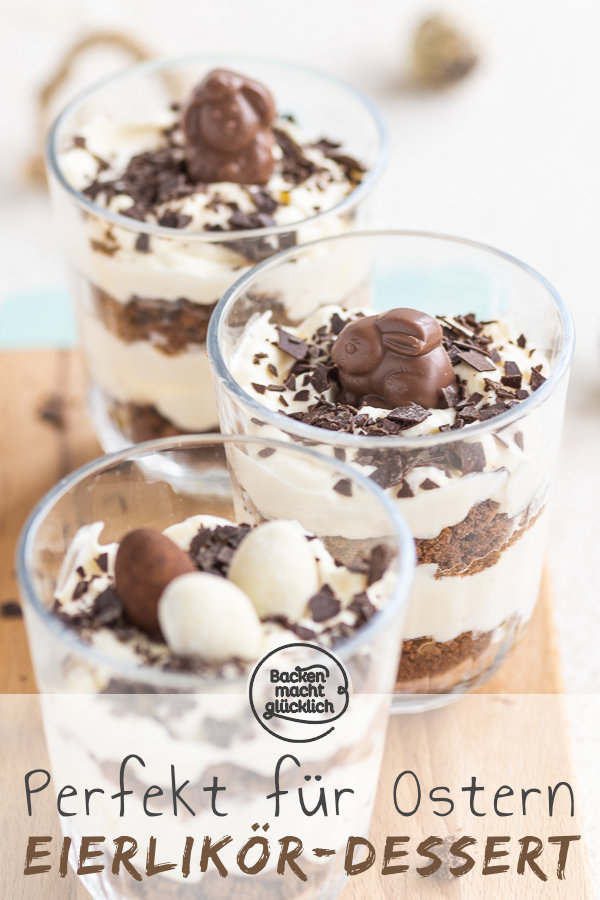Dieses traumhaft cremige Eierlik&ouml;r-Dessert mit Mascarponecreme zergeht nur so auf der Zunge! Eine tolle Idee, falls ihr noch auf der Suche nach einem Nachtisch f&uuml;r Ostern seid.