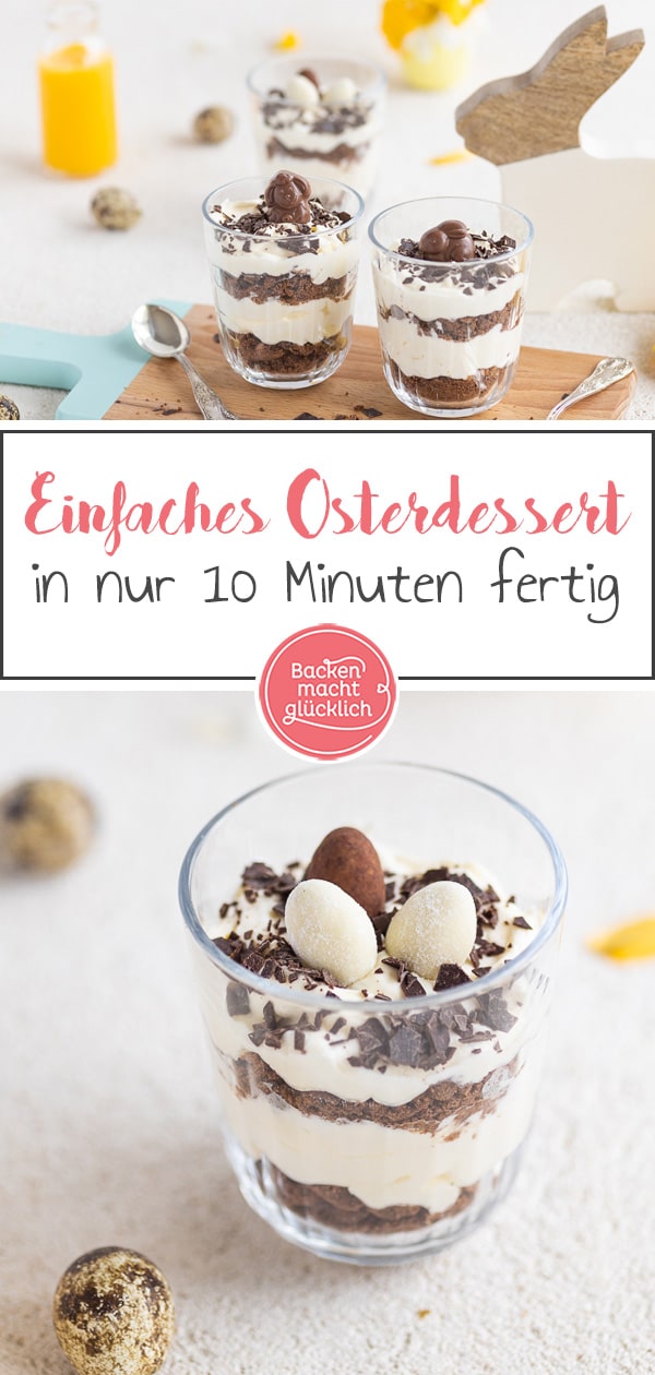 Dieses traumhaft cremige Eierlik&ouml;r-Dessert mit Mascarponecreme zergeht nur so auf der Zunge! Eine tolle Idee, falls ihr noch auf der Suche nach einem Nachtisch f&uuml;r Ostern seid.