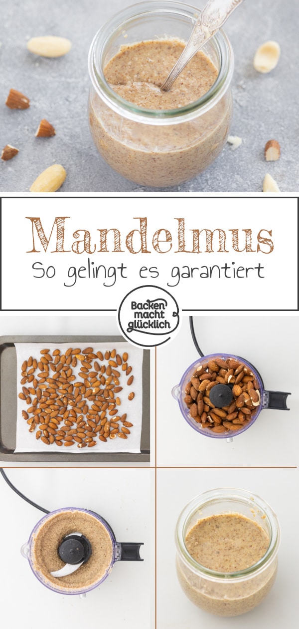 Mit diesem Grundrezept für helles oder dunkles Mandelmus müsst ihr die Creme ab jetzt nie mehr kaufen. Die Mandelbutter ist wunderbar zu variieren, einfach zuzubereiten und unheimlich lecker!