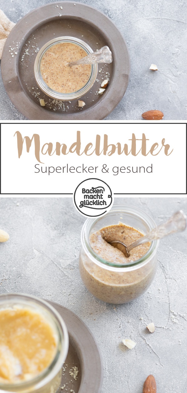 Mit diesem Grundrezept für helles oder dunkles Mandelmus müsst ihr die Creme ab jetzt nie mehr kaufen. Die Mandelbutter ist wunderbar zu variieren, einfach zuzubereiten und unheimlich lecker!