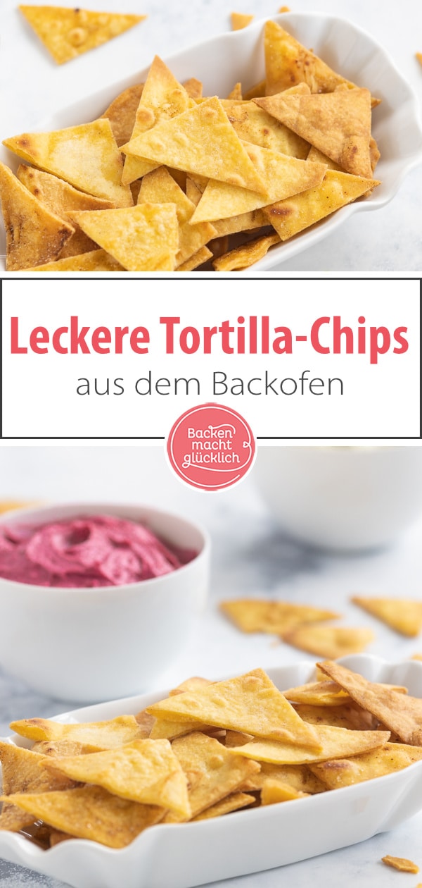 Diese Tortilla-Chips sind die Homemade-Variante des beliebten mexikanischen Knabber-Klassikers: Die Tortilla-Chips sind knusprig, würzig und lecker!