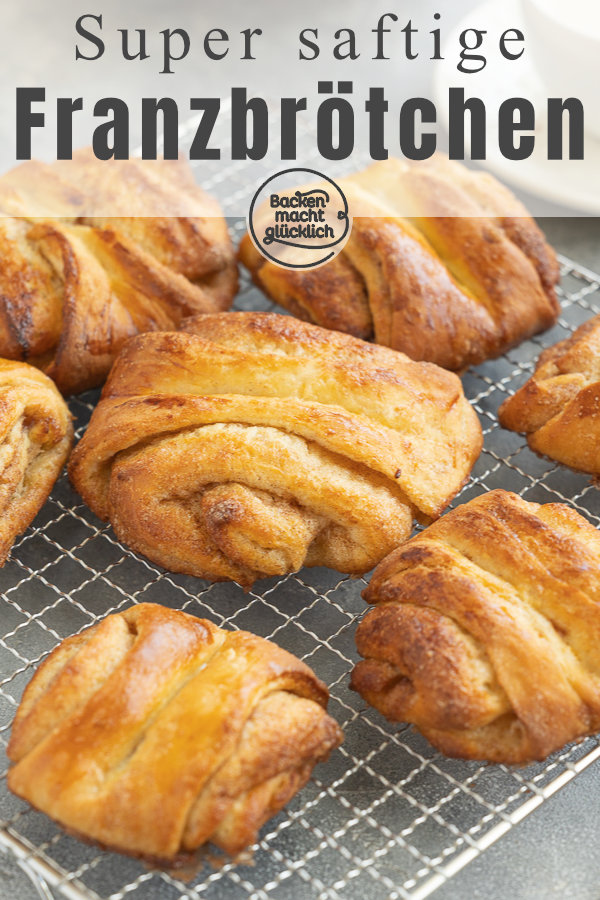 Ein wunderbar duftendes, k&ouml;stliches Kleingeb&auml;ck mit viel Zimtzucker. Die Franzbr&ouml;tchen stammen urspr&uuml;nglich aus dem Norden, sind inzwischen aber in ganz Deutschland beliebt.