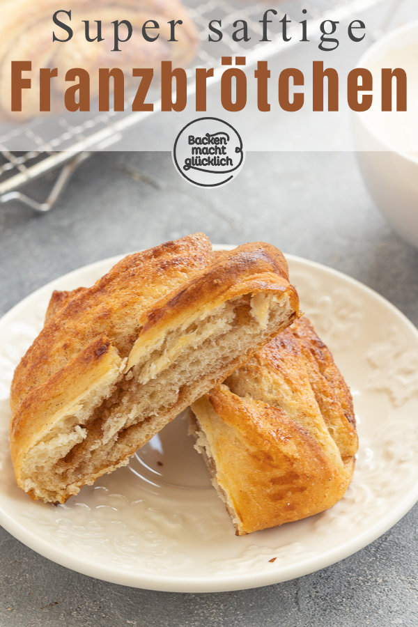 Ein wunderbar duftendes, k&ouml;stliches Kleingeb&auml;ck mit viel Zimtzucker. Die Franzbr&ouml;tchen stammen urspr&uuml;nglich aus dem Norden, sind inzwischen aber in ganz Deutschland beliebt.