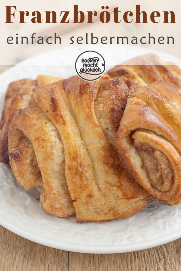 Ein wunderbar duftendes, k&ouml;stliches Kleingeb&auml;ck mit viel Zimtzucker. Die Franzbr&ouml;tchen stammen urspr&uuml;nglich aus dem Norden, sind inzwischen aber in ganz Deutschland beliebt.