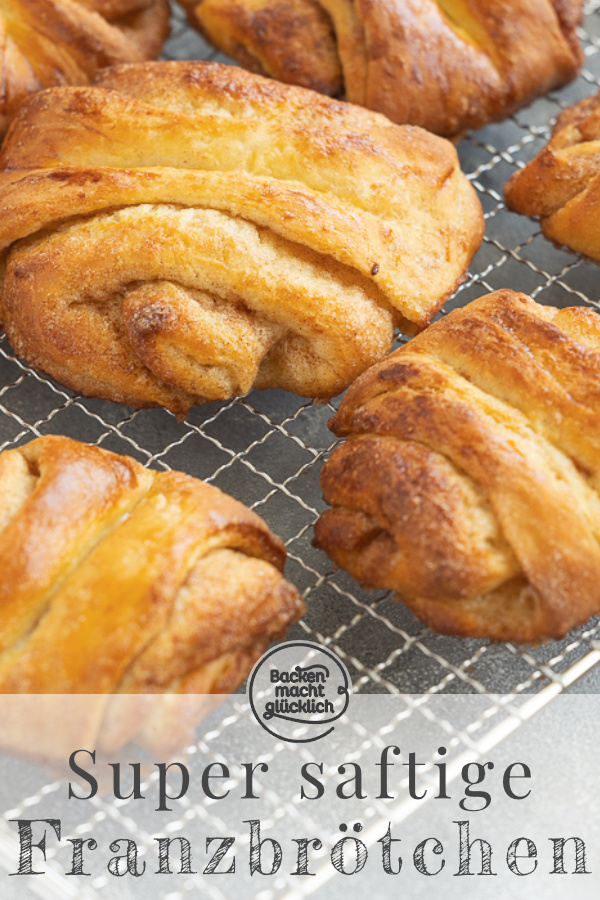 Ein wunderbar duftendes, k&ouml;stliches Kleingeb&auml;ck mit viel Zimtzucker. Die Franzbr&ouml;tchen stammen urspr&uuml;nglich aus dem Norden, sind inzwischen aber in ganz Deutschland beliebt.
