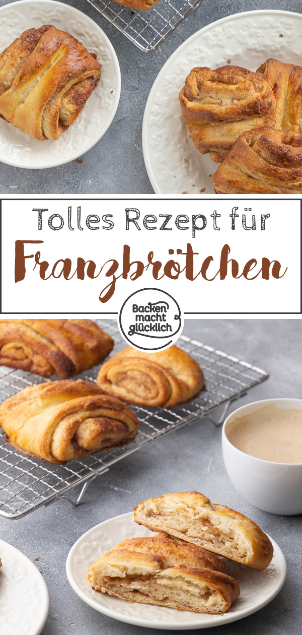 Ein wunderbar duftendes, k&ouml;stliches Kleingeb&auml;ck mit viel Zimtzucker. Die Franzbr&ouml;tchen stammen urspr&uuml;nglich aus dem Norden, sind inzwischen aber in ganz Deutschland beliebt.