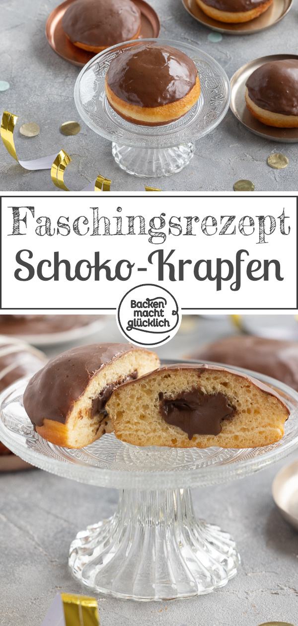 Lust auf geniale Schoko-Krapfen? Diese Berliner mit Schokofüllung schmecken nicht nur zu Fasching.