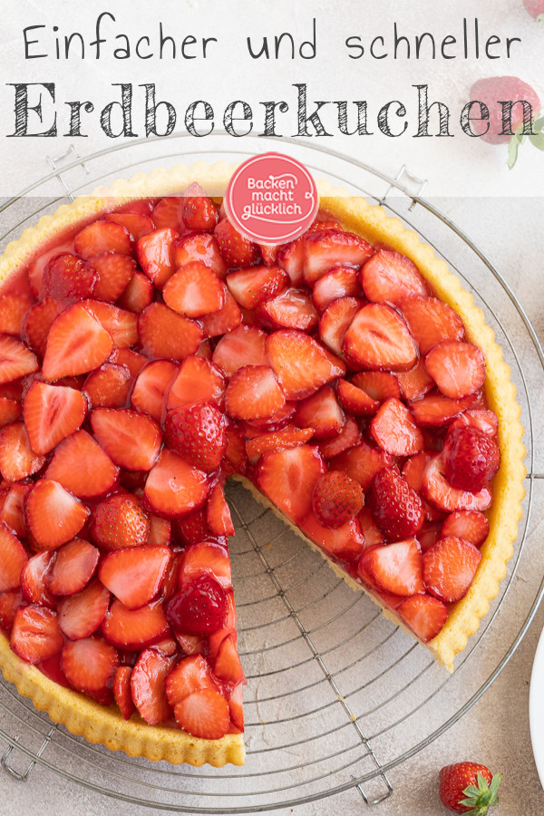 Einfacher Erdbeerkuchen aus Rührteig: Omas Klassiker kommt immer gut an! Schnell gemacht und super saftig ♥ Gleich testen!