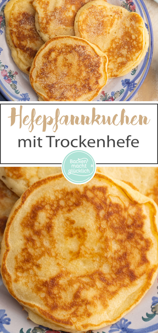 Omas Hefepfannkuchen sind die besten: einfach, fluffig und lecker ♥ Dieses Rezept für Pfannkuchen aus Hefeteig müsst ihr testen!