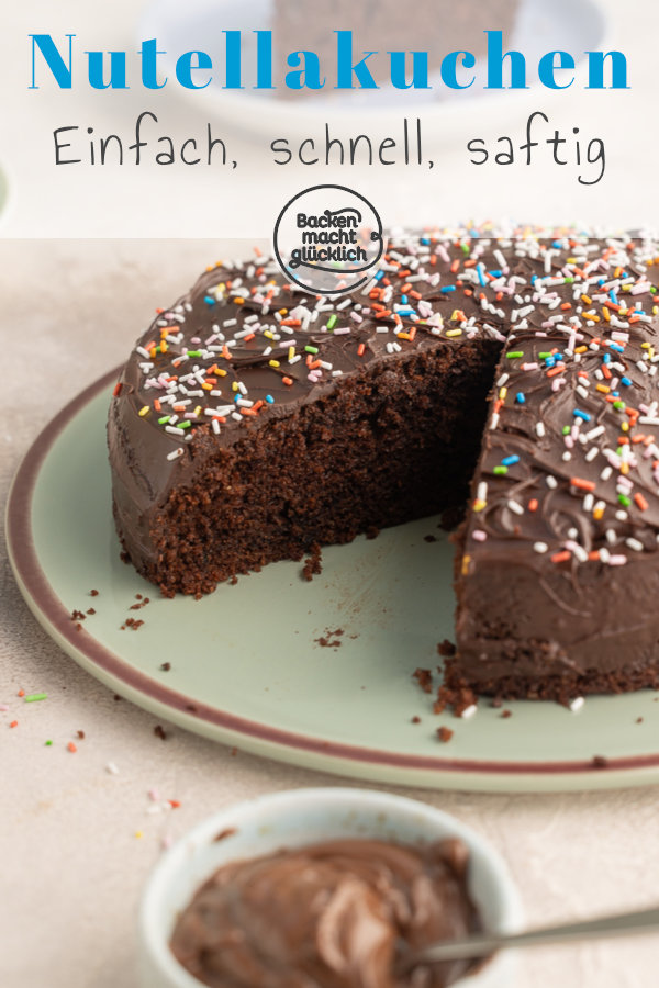 Einfacher saftiger Nutella-Kuchen: unglaublich lecker und schnell gemacht ♥ Dieses Rezept müsst ihr testen!