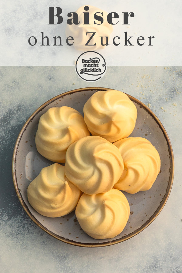 Einfaches Rezept für Low Carb Baiser ohne Zucker, Fett und Kohlenhydrate. Der perfekte Snack mit nur 2 Kalorien pro Keks!