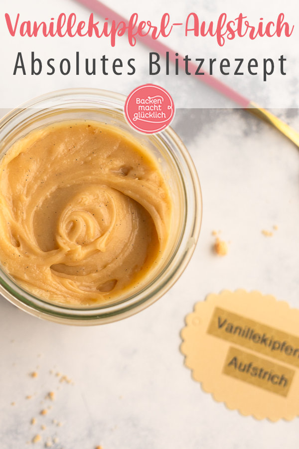 Blitzrezept für einen köstlichen weihnachtlichen Brotaufstrich aus Vanillekipferln